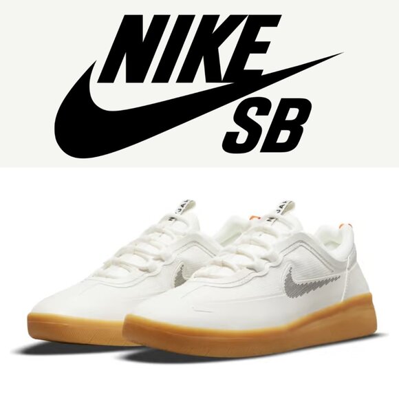 Nike SB Nyjah Free 2.0 'Summit White/Black' - Size 5.5 - Picture 1 of 9